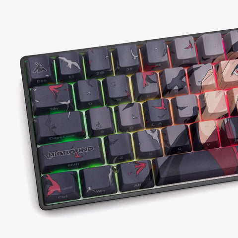 Naruto x Higround Itachi keyboard close-up left