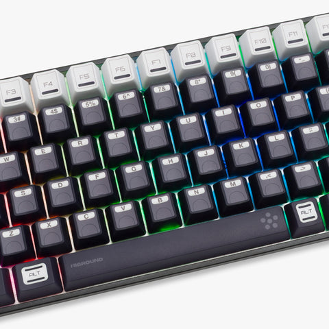 Center detail on Higround Basecamp 96+ Keyboard - INPUT BLACK