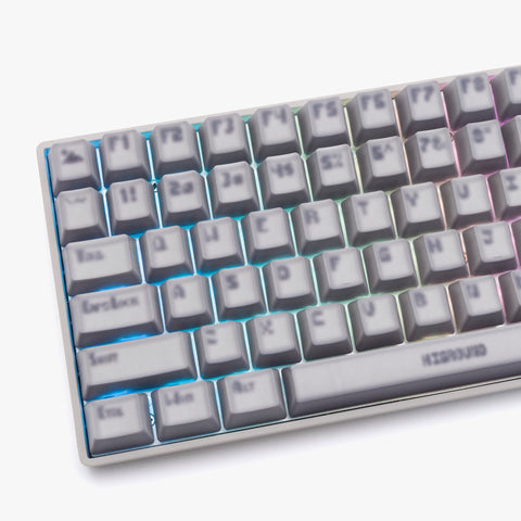 Left detail on Higround GRAFX Basecamp 75+ Keyboard - BLUR