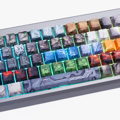 Center detail on EDGLRD x HG Summit 65 Keyboard - Chaos