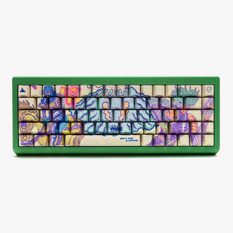 Brain Dead x HG 68 Keycaps Set (2024 Edition) on the summit keyboard