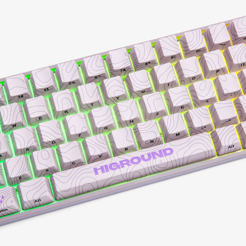 Performance Base 65 RETROSUPER center with Higround logo on spacebar