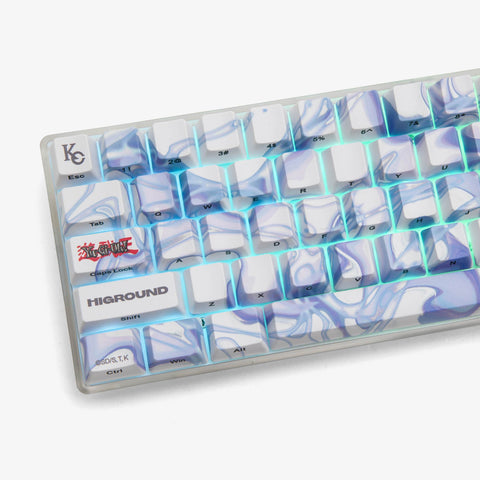 YGO x HG Basecamp 65HE Keyboard - Blue Eyes White Dragon