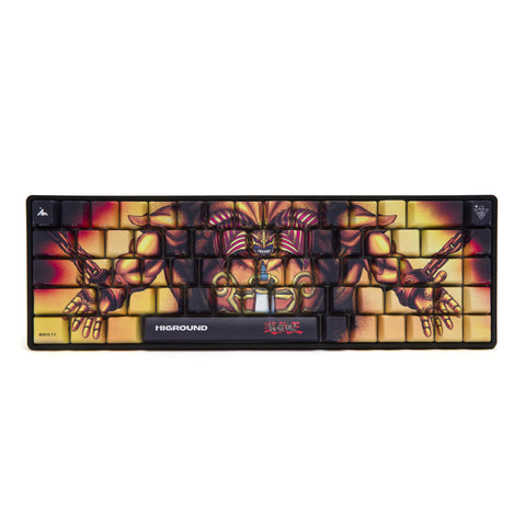 Front detail on YGO x HG Performance Base 65 Keyboard - Exodia