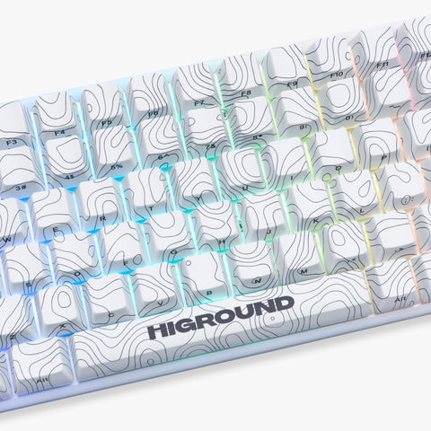 Middle of Higround Basecamp 75+ Keyboard - SNOWSTONE