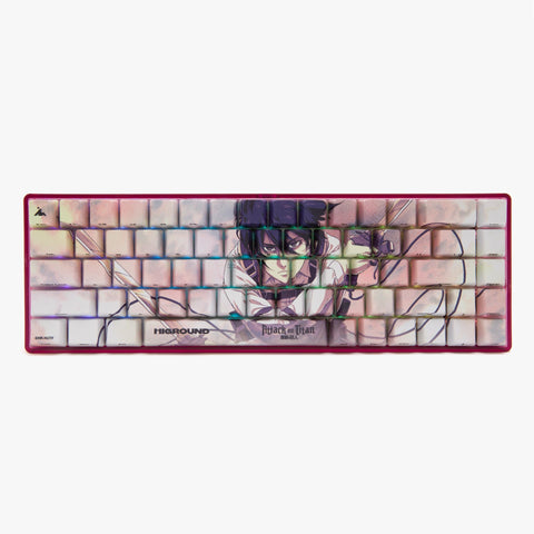 AOT2 x HG Base 65 Keyboard - MIKASA