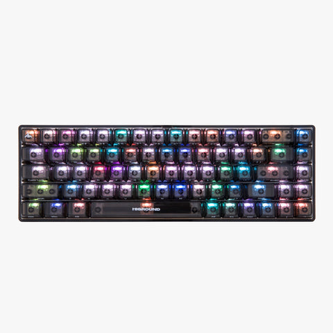 Higround CLEAR OBSIDIAN Base 65 Keyboard with LED lights