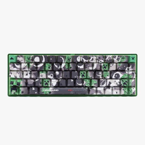 HIGROUND X MINECRAFT CREEPER BASECAMP 65 KEYBOARD -