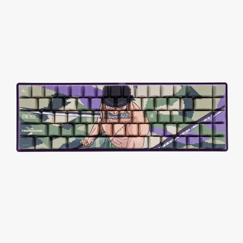 Front of One Piece x HG Performance B65 Keyboard - Zoro