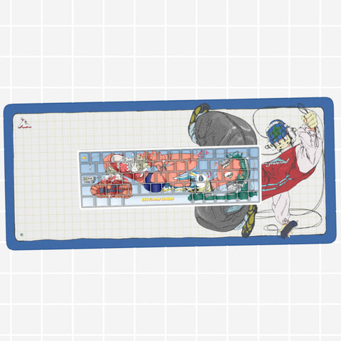 HG WORLD Jet and Elise Keyboard and Mousepad