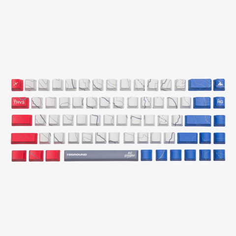 100T x HG 68 Keycaps Set - Cartograph