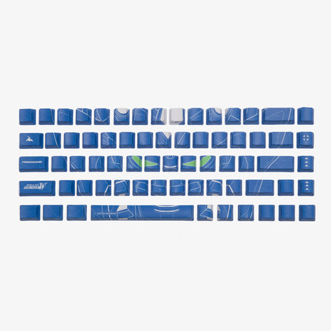 Gundam 68 Keycaps Set - Admiral (Blue)