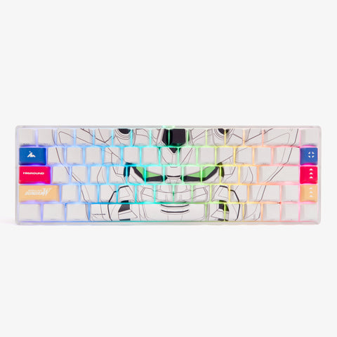 Gundam Basecamp 65 Keyboard - Admiral (White)