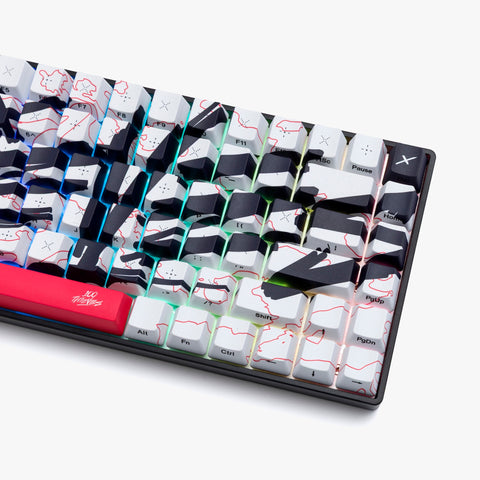 Right detail of 100T x HG Basecamp 75+ Keyboard - Team Issue