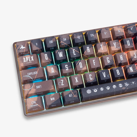 Left detail on Apex Legends x HG Basecamp 65+ Keyboard - Pathfinder