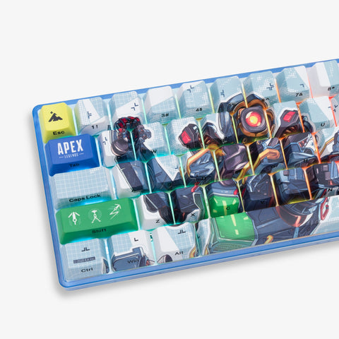 Left detail on Apex Legends x HG Basecamp 65+ Keyboard - Pathfinder Core (BestBuy Exclusive)