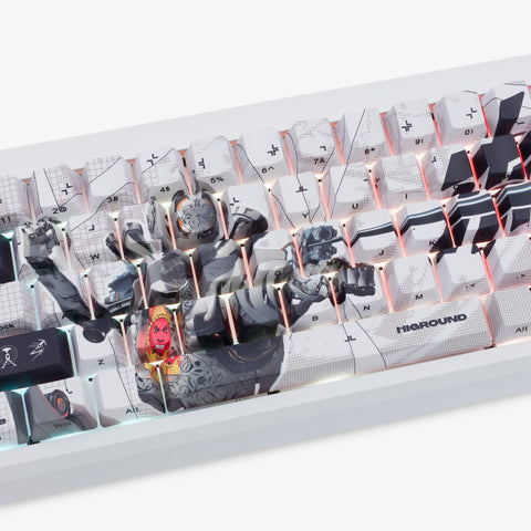 center detail on Apex Legends x HG Summit 65 Keyboard - War Machine