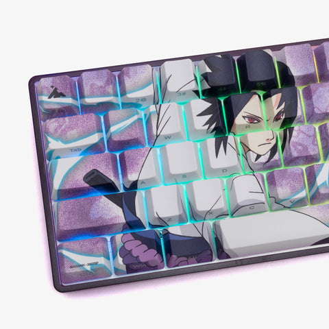 Naruto x Higround Sasuke keyboard close-up left