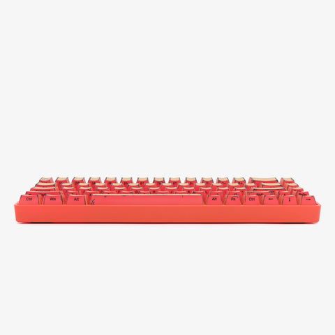 Side profile of CELSHADE Base 65 Keyboard - ORANGE