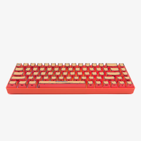 Front angle of CELSHADE Base 65 Keyboard - ORANGE