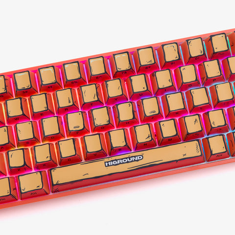 Middle keyboard of CELSHADE Base 65 Keyboard - ORANGE