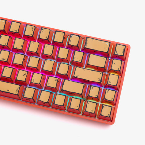 Right side of CELSHADE Base 65 Keyboard - ORANGE