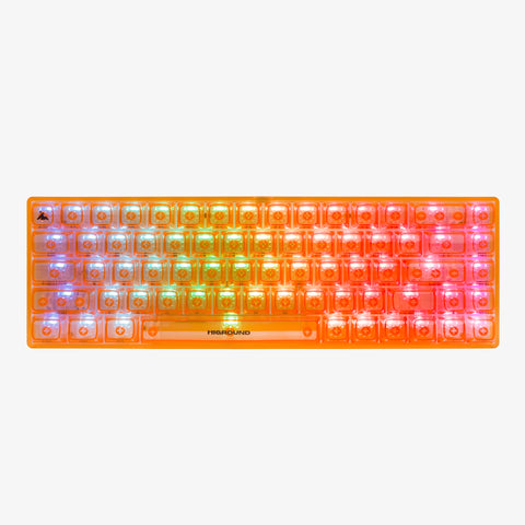 RGB lighting on CLEAR TOPAZ Base 65 Keyboard (Silent Glacier Switch)