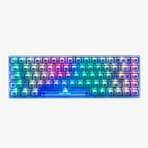 RGB lighting on CLEAR SAPPHIRE Base 65 Keyboard (Silent Glacier Switch)