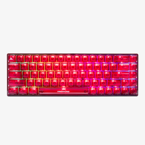 RGB lighting on CLEAR RUBY Base 65 Keyboard (Silent Glacier Switch)