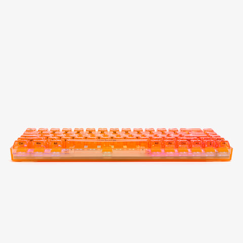 side of CLEAR TOPAZ Base 65 Keyboard (Venus Switch)