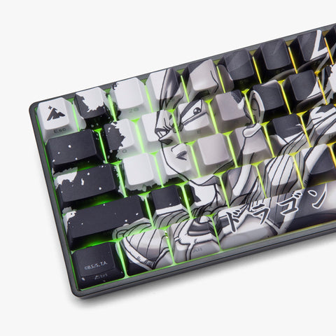 DBZ x Higround Vegeta Basecamp 65 Keyboard left side