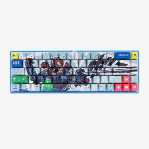 Front of Apex Legends x HG Performance Basecamp 65HE Keyboard - Pathfinder Core (BestBuy Exclusive)