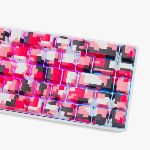 DIGICAMO GRAFX PINK BASECAMP 65 - close-up right with RGB