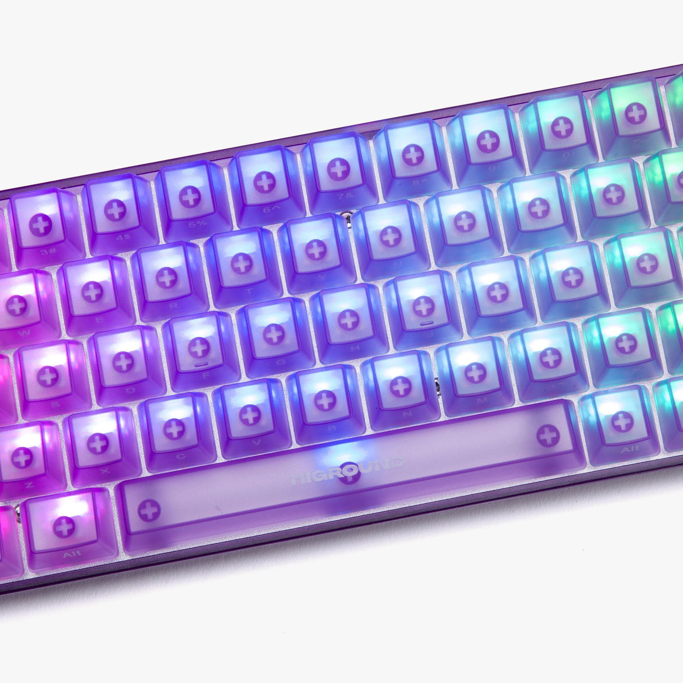 Higround Basecamp 65 Keyboard - AMETHYST (White Flame Switch)