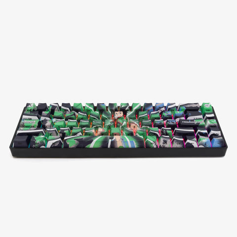 overhead view of Hunter x Hunter x HG Base 65+ Keyboard - Gon