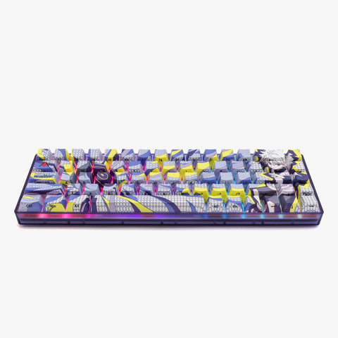 overhead view of Hunter x Hunter x HG Base 65+ Keyboard - Killua C1