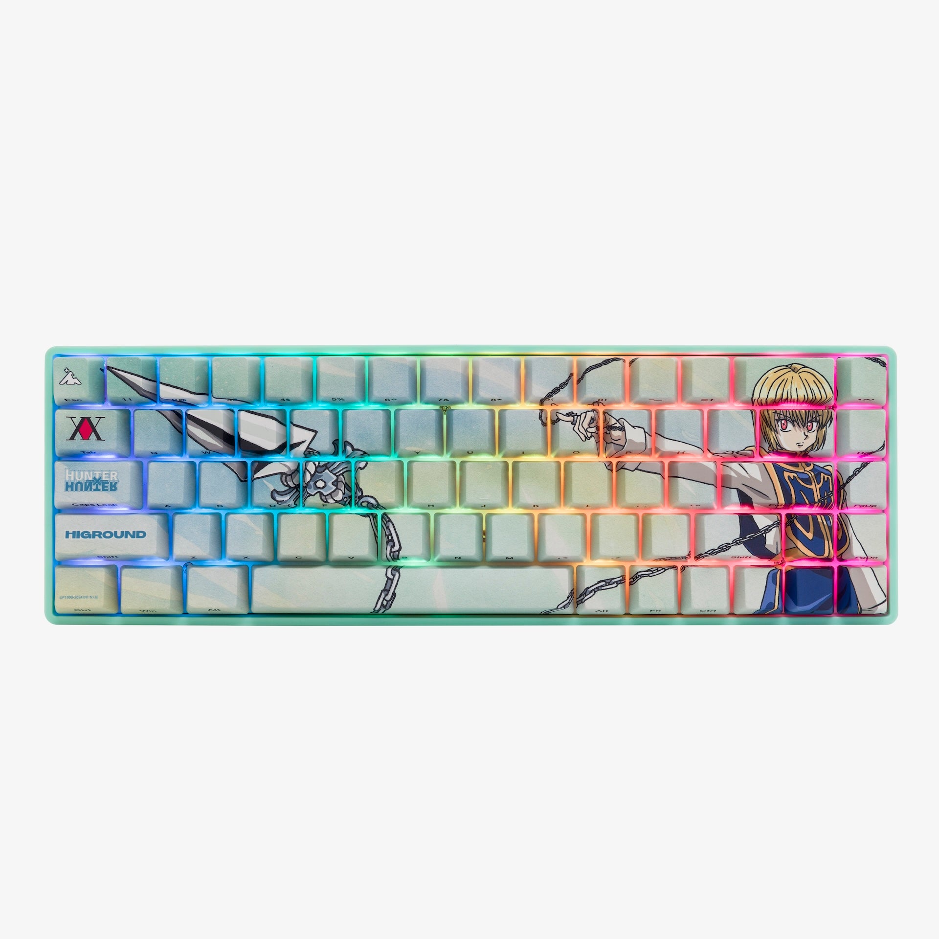 きど　HUNTER×HUNTER Hunter x Hunter x Higround Base 65+ Keyboard - Killua