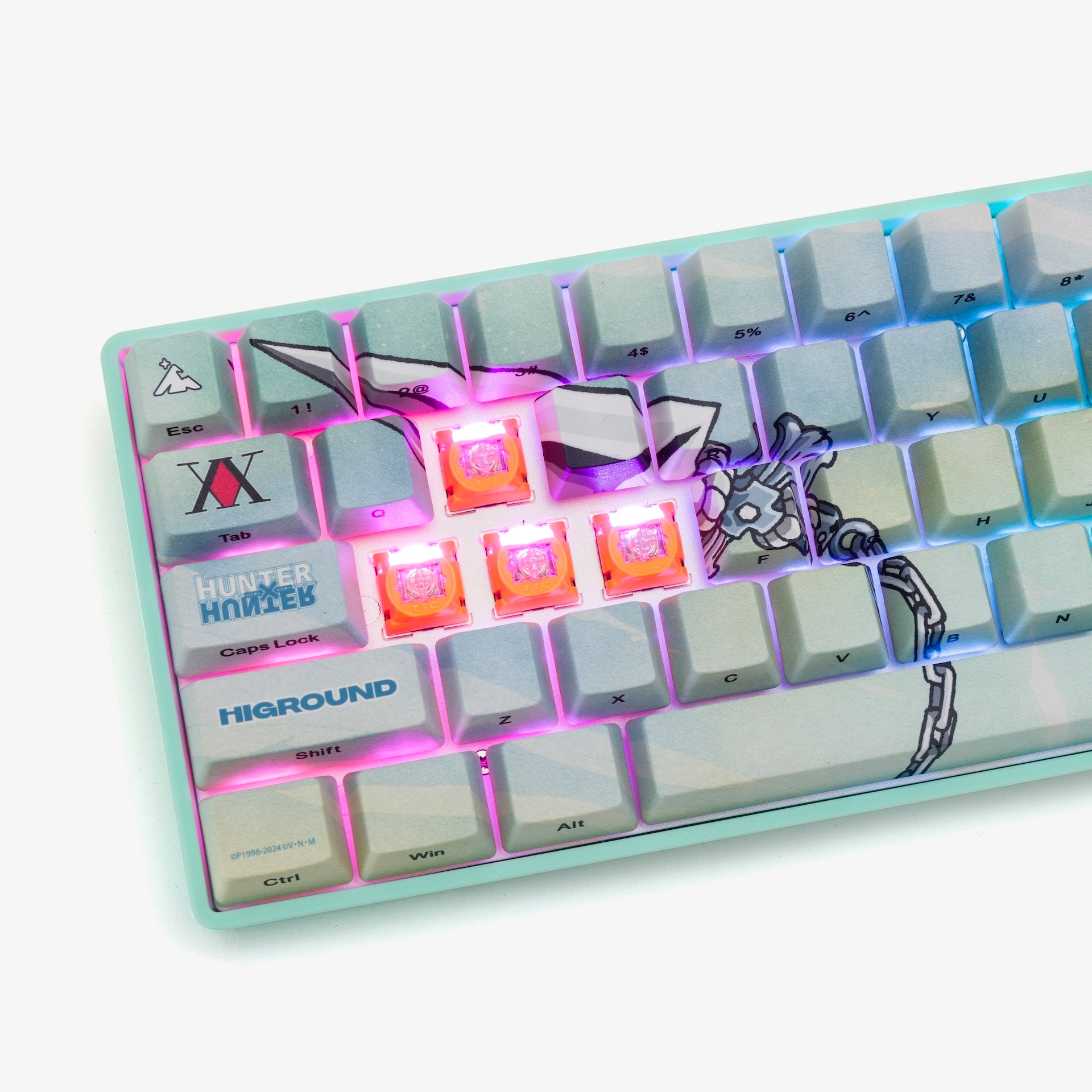 Hunter x Hunter x Higround Base 65+ Keyboard - Kurapika