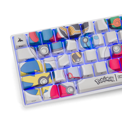 Pokémon + HG Base 65 Keyboard - Poké Ball Sticker