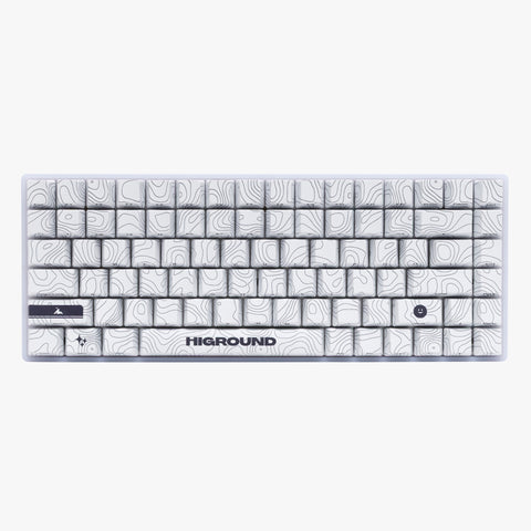 Front of Higround Basecamp 75+ Keyboard - SNOWSTONE