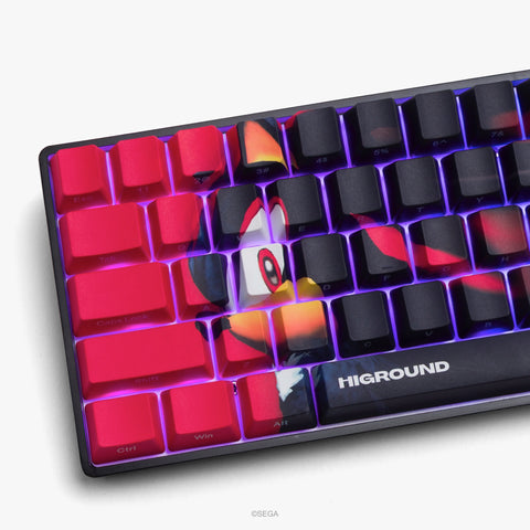 Left detail on Sega x Higround Basecamp 65HE Keyboard - Radical Highway