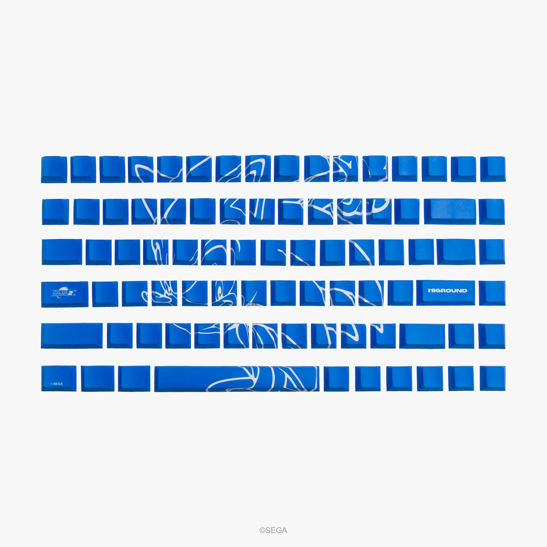 Sega x Higround 84 Keycaps Set 75% Keycaps - Sonic CD