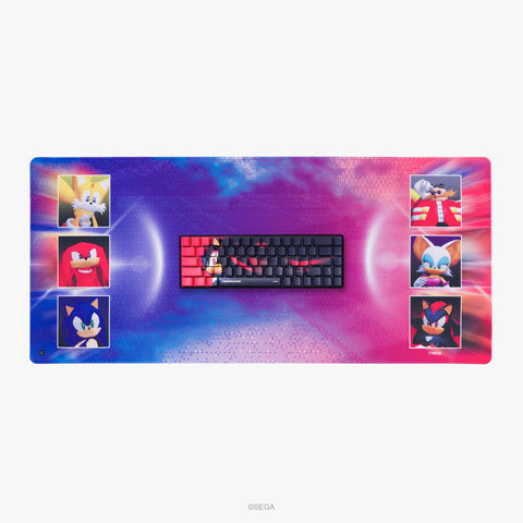 Keyboard on Sega x Higround Mousepad XL - Hero V. Dark
