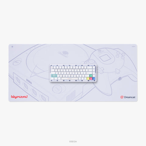 Keyboard on Sega x Higround Mousepad XL - Dreamcast
