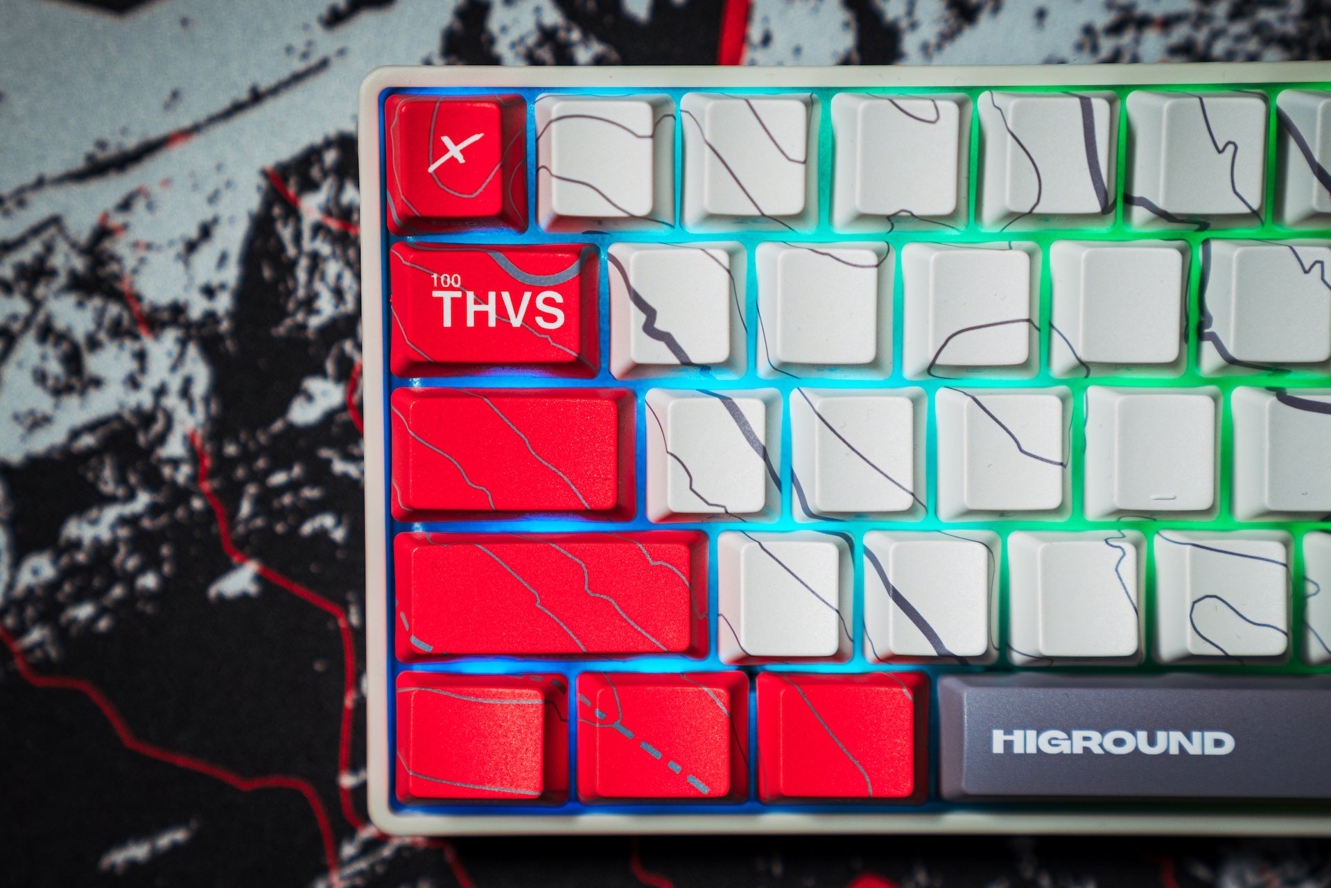 100T x HG 68 Keycaps Set - Cartograph – Higround