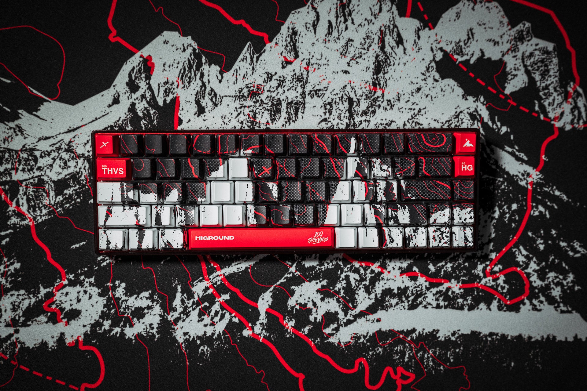 100T x HG 68 Keycaps Set - Onyx – Higround