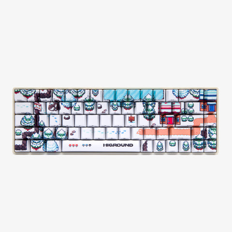Front of Epic of Higround 2 Base 65 Keyboard - Snowdream