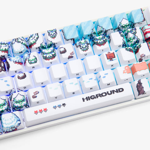 Middle detail on Epic of Higround 2 Base 65 Keyboard - Snowdream