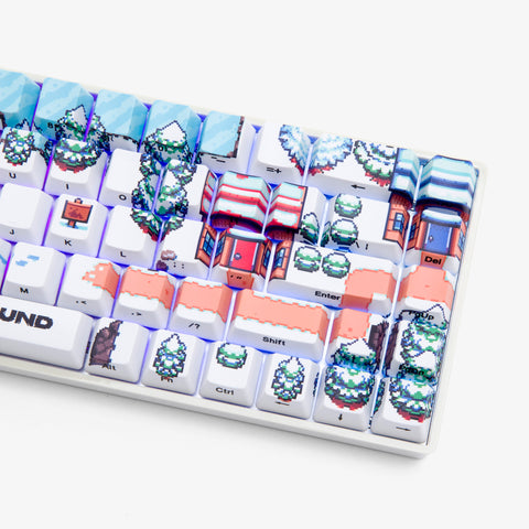 Right detail on Epic of Higround 2 Base 65 Keyboard - Snowdream