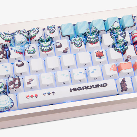 Middle detail on Epic of Higround 2 Summit 65 Keyboard - Snowdream